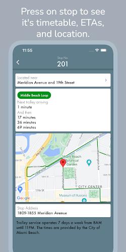 Miami Beach Trolley Tracker Ekran Görüntüsü 3