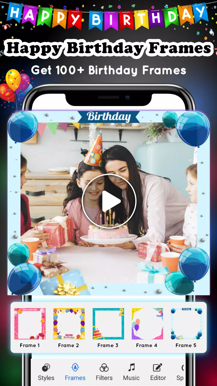 Birthday Video Maker Zrzut ekranu 2