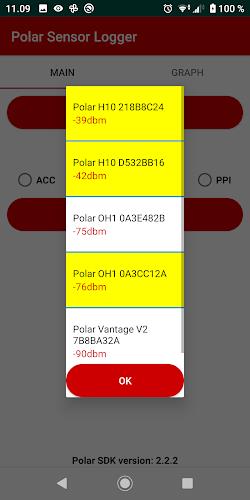 Polar Sensor Logger स्क्रीनशॉट 2