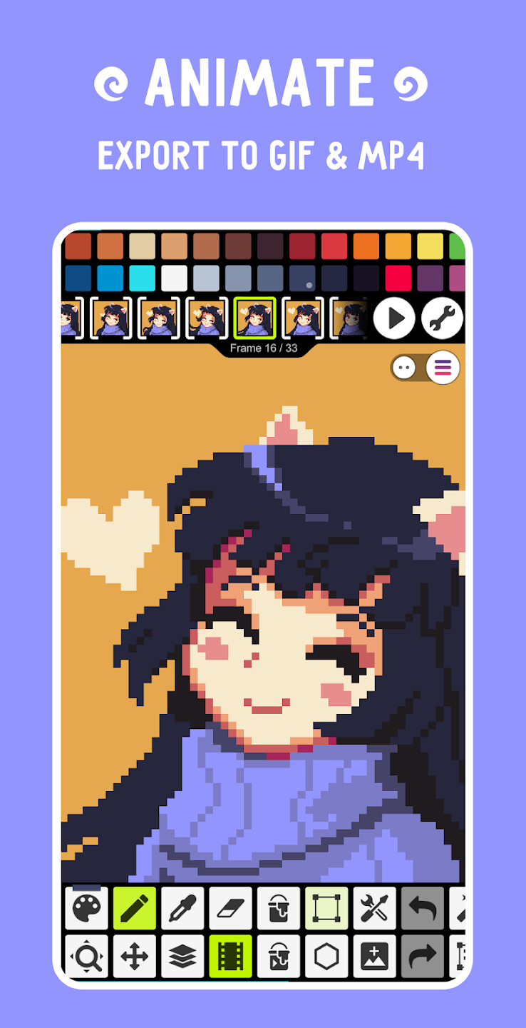 Pixel Studio Family Pixel art editor for Family Screenshot 1