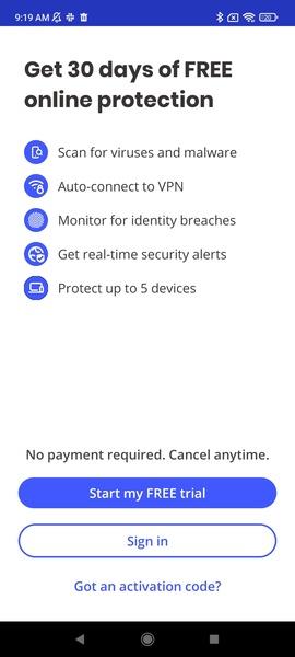 McAfee Security: Antivirus VPN Ảnh chụp màn hình 2