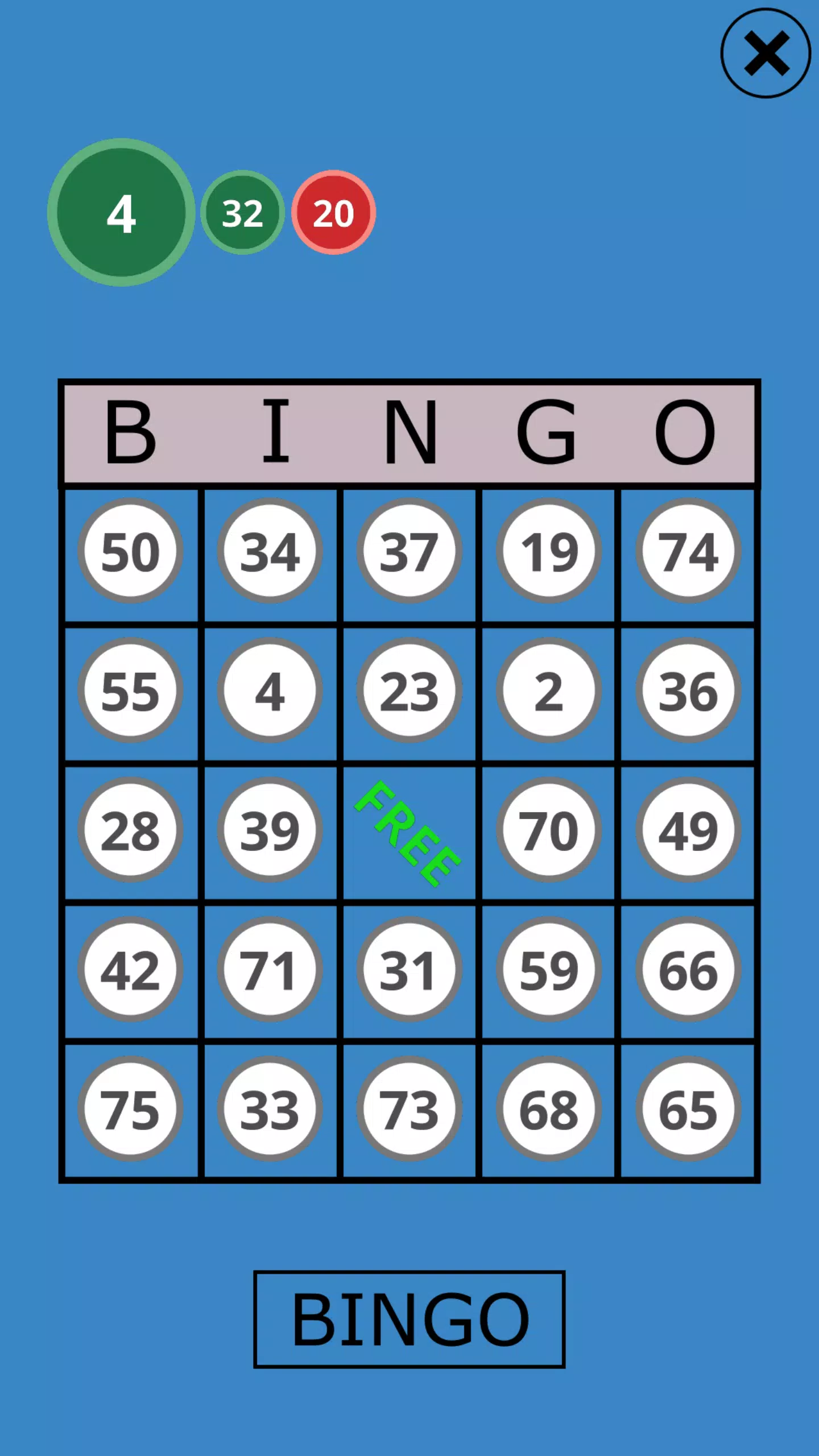 Classic Bingo Touch Screenshot 1