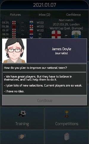 True Football National Manager Captura de pantalla 2