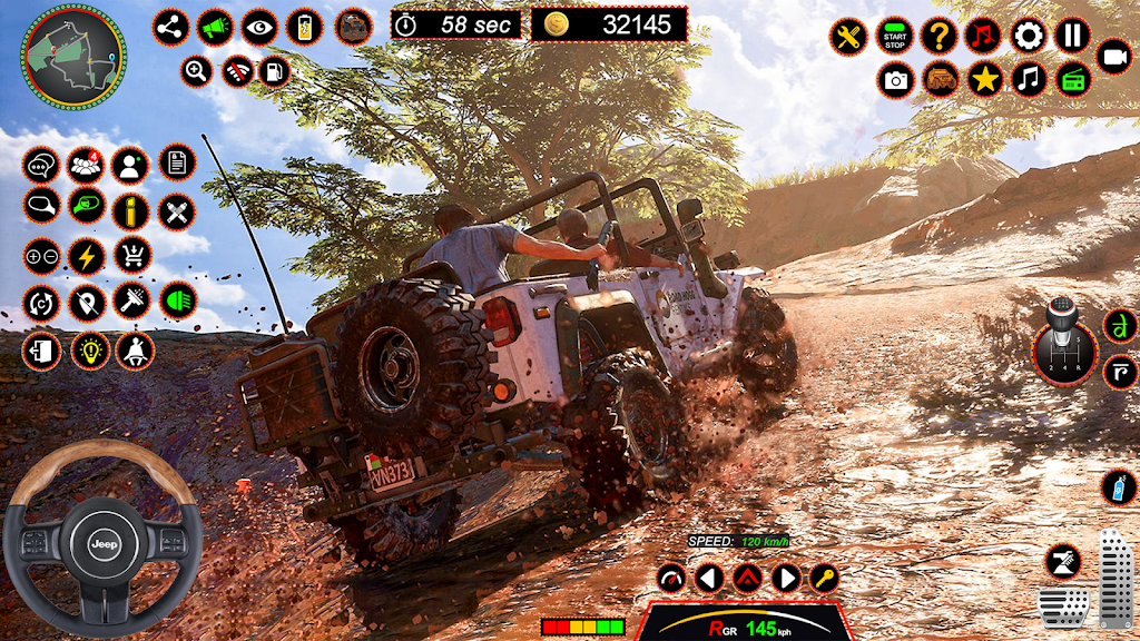 4x4 Jeep Driving Offroad Games Tangkapan skrin 4