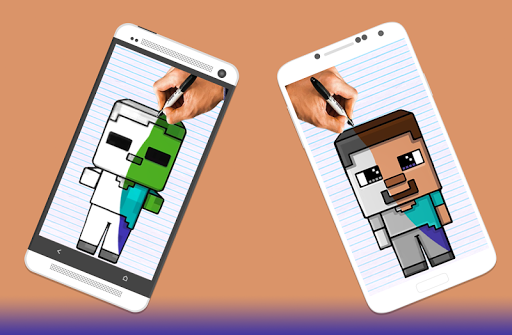 How to draw Minecraft Characters by Drawings Apps Screenshot 4