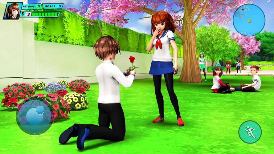 School Love Life: Anime Games Captura de pantalla 2