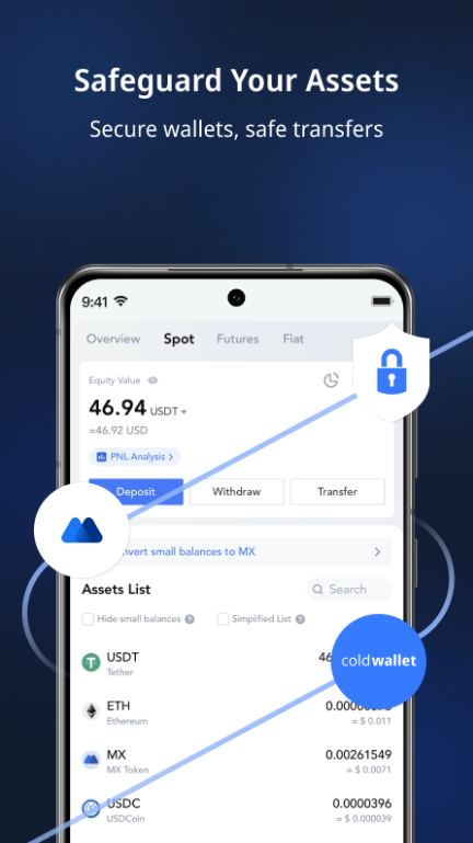 MEXC Global: BTC, ETH, Gamefi Captura de pantalla 1