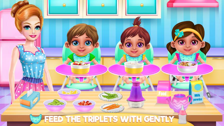 Crazy Mommy Triplets Care Captura de tela 4