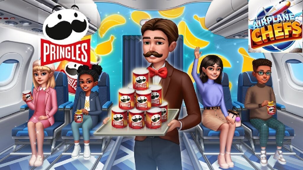 Pringles взлетает высоко как звездная закуска от поваров в самолете