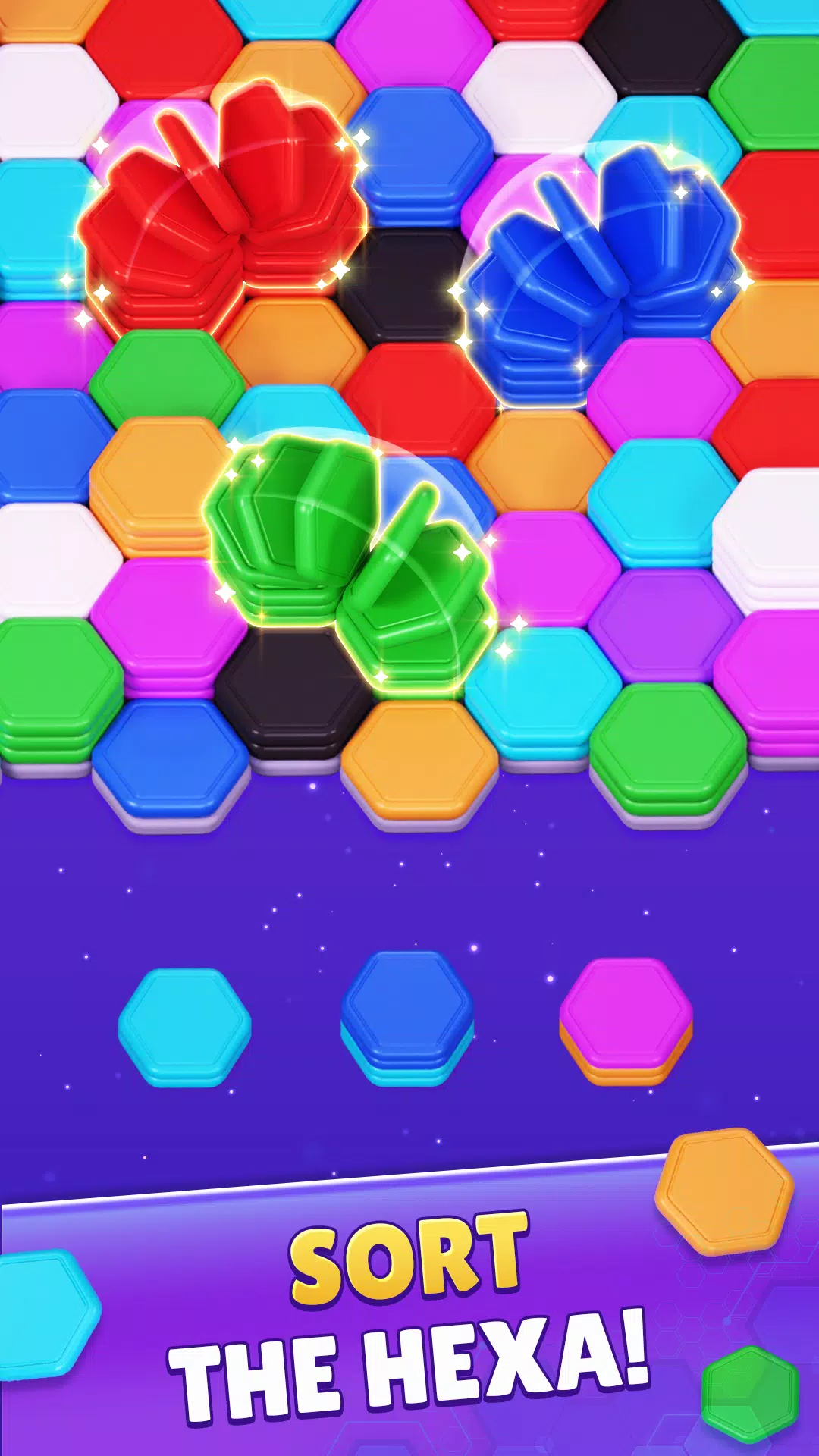 Color Hexa Sort Puzzle Game Captura de tela 2