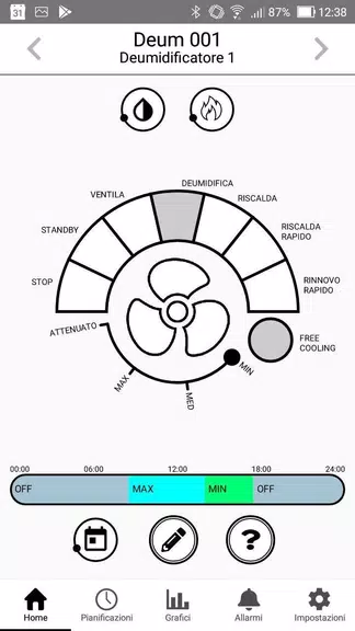 Schermata RadiaxWeb Regolazione 2