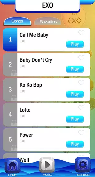 EXO Chibi Piano Tiles Schermafbeelding 2