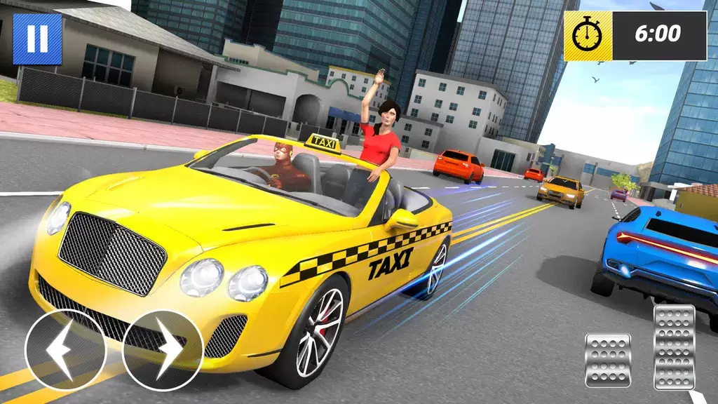 Superhero Car Games Taxi Games Screenshot 2