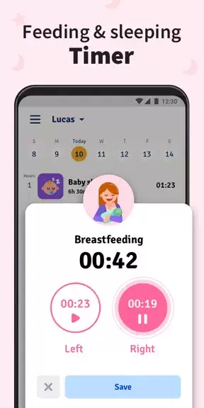 Baby Tracker - Breastfeeding ภาพหน้าจอ 2