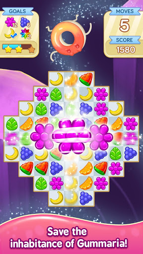 Gummy Gush: Match 3 Puzzle Captura de tela 1