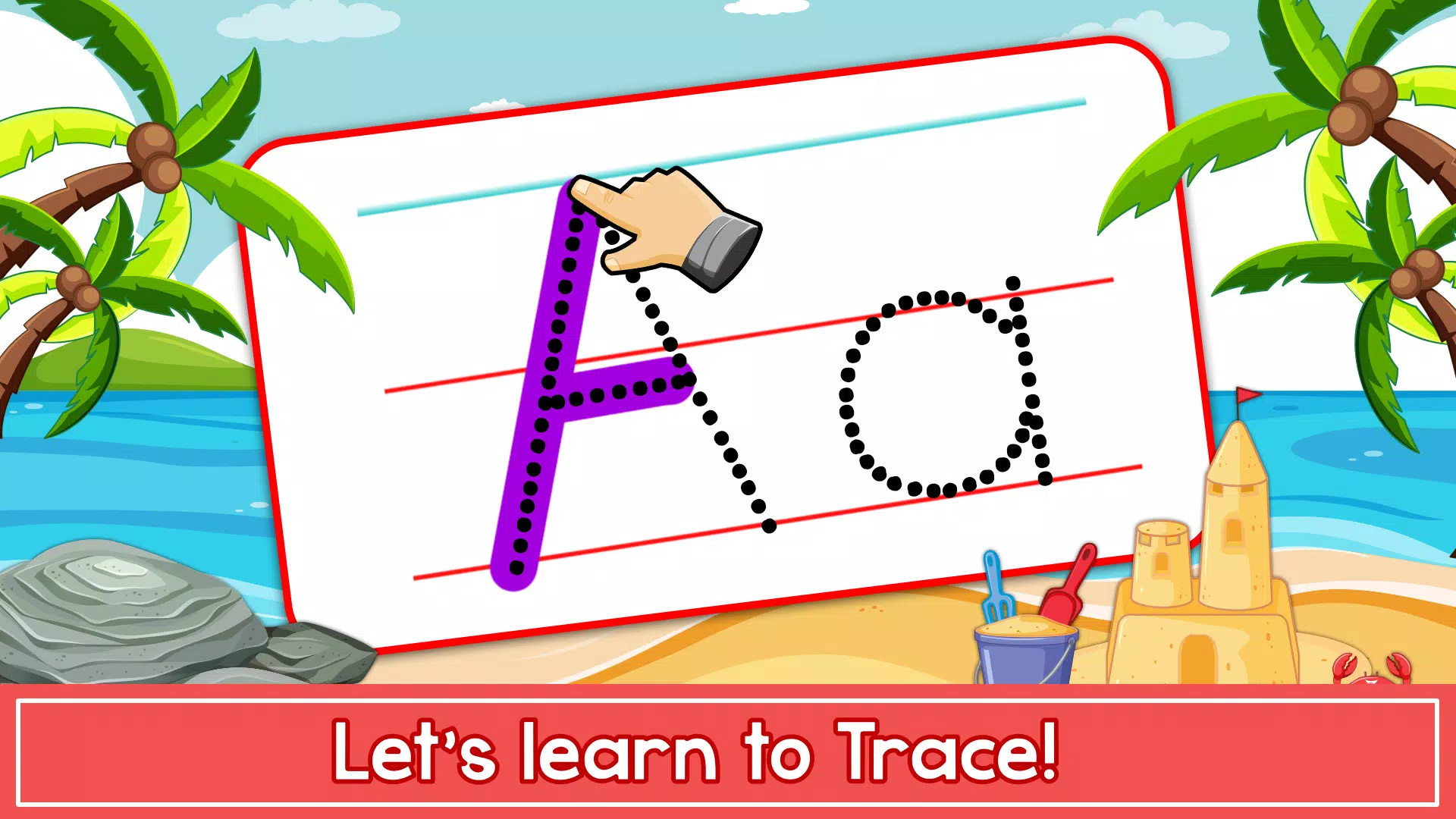 ABC Tracing Kids Learning Game Скриншот 1