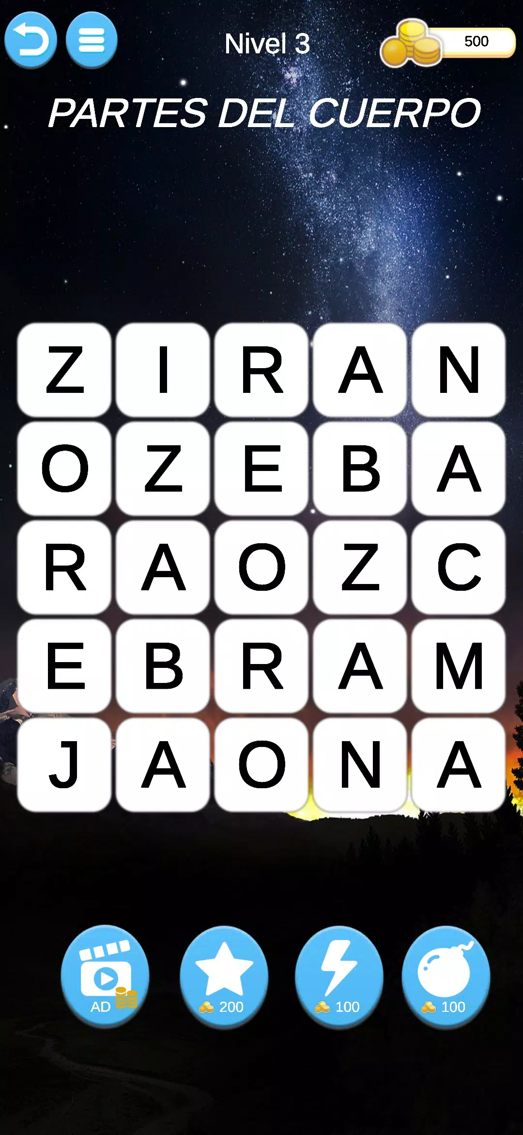 Juego Mental Palabras应用截图第2张