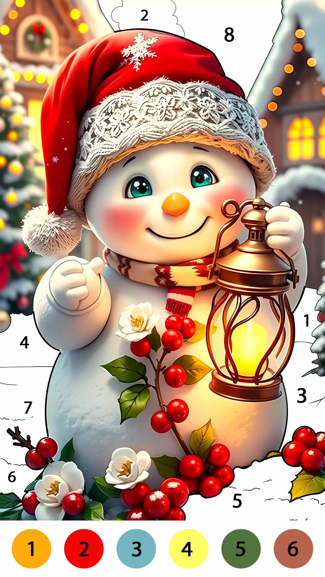 Christmas Cute Coloring Game Screenshot 3