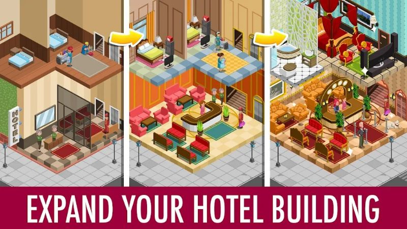 Hotel Tycoon Empire: Idle game Tangkapan skrin 4