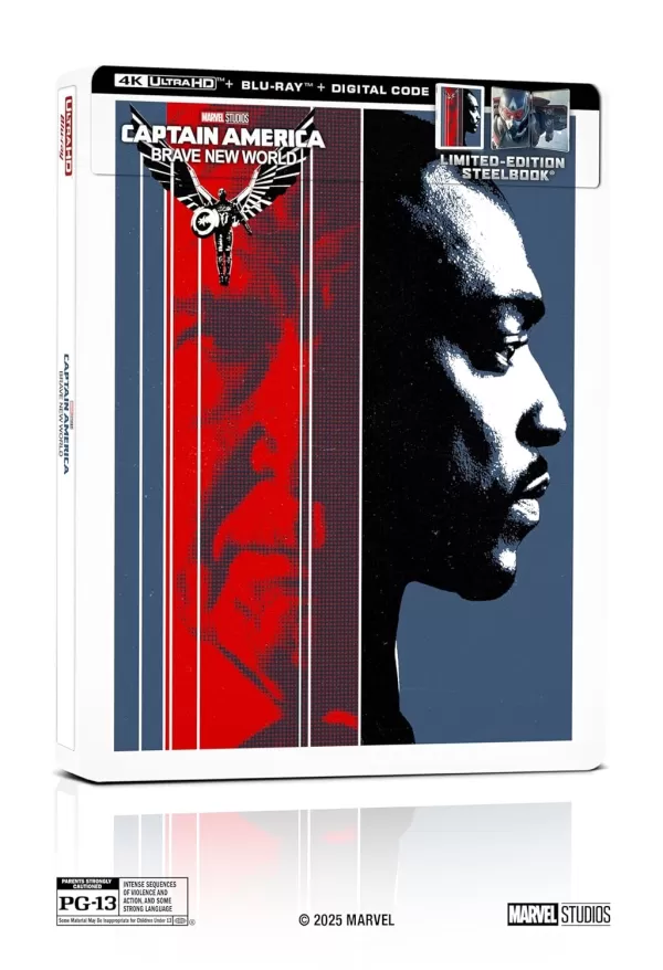 Captain America : Brave New World 4K SteelBook 오늘날 선주문이 가능합니다.