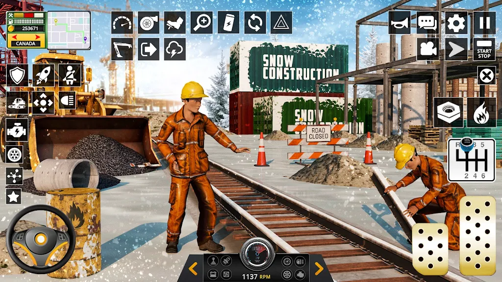 Snow Heavy Construction Game Screenshot 4