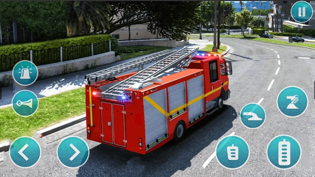 Emergency Police Fire Truck 3d Captura de pantalla 3