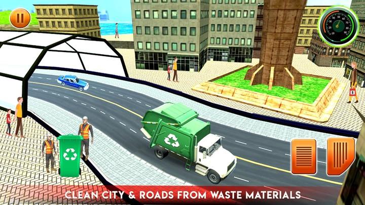 City Garbage Truck Driving Sim Screenshot 2