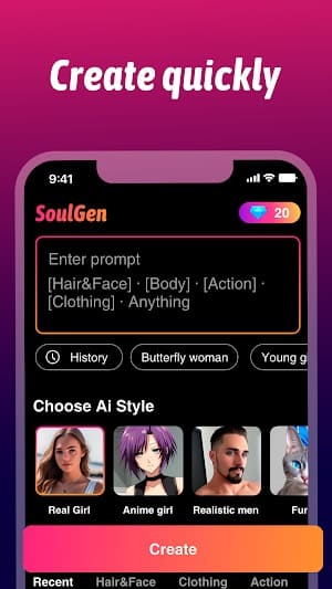 SoulGen AI スクリーンショット 4