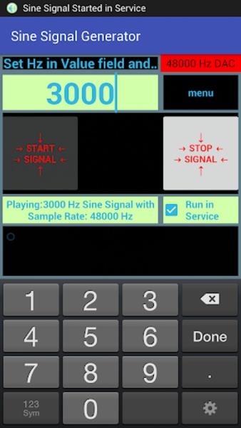 Sine SignalnGenerator Capture d'écran 4