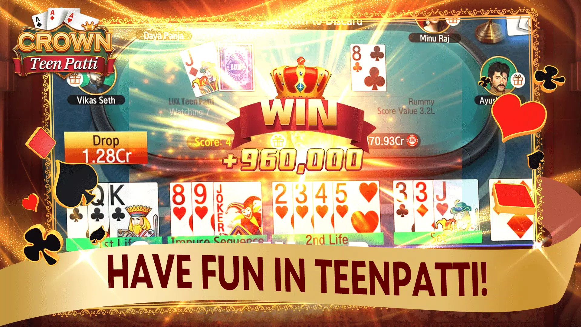Teen Patti Crown Captura de pantalla 1