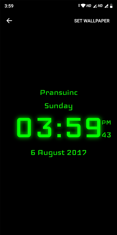 Digital Clock Screenshot 2