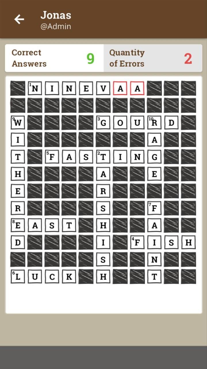 Biblical Crosswords स्क्रीनशॉट 3