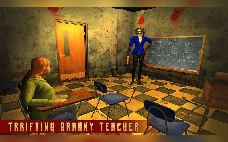 Terrifying Teacher Granny Game ဖန်သားပြင်ဓာတ်ပုံ 1