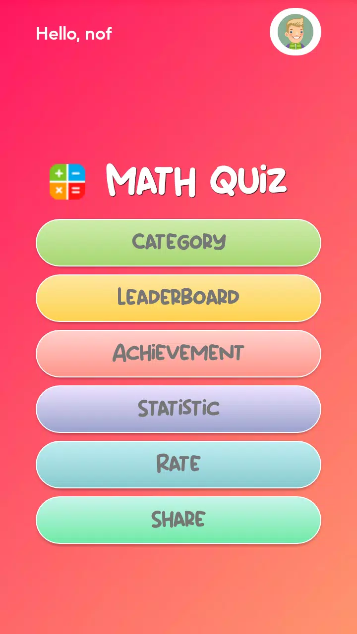 Math Quiz Скриншот 1