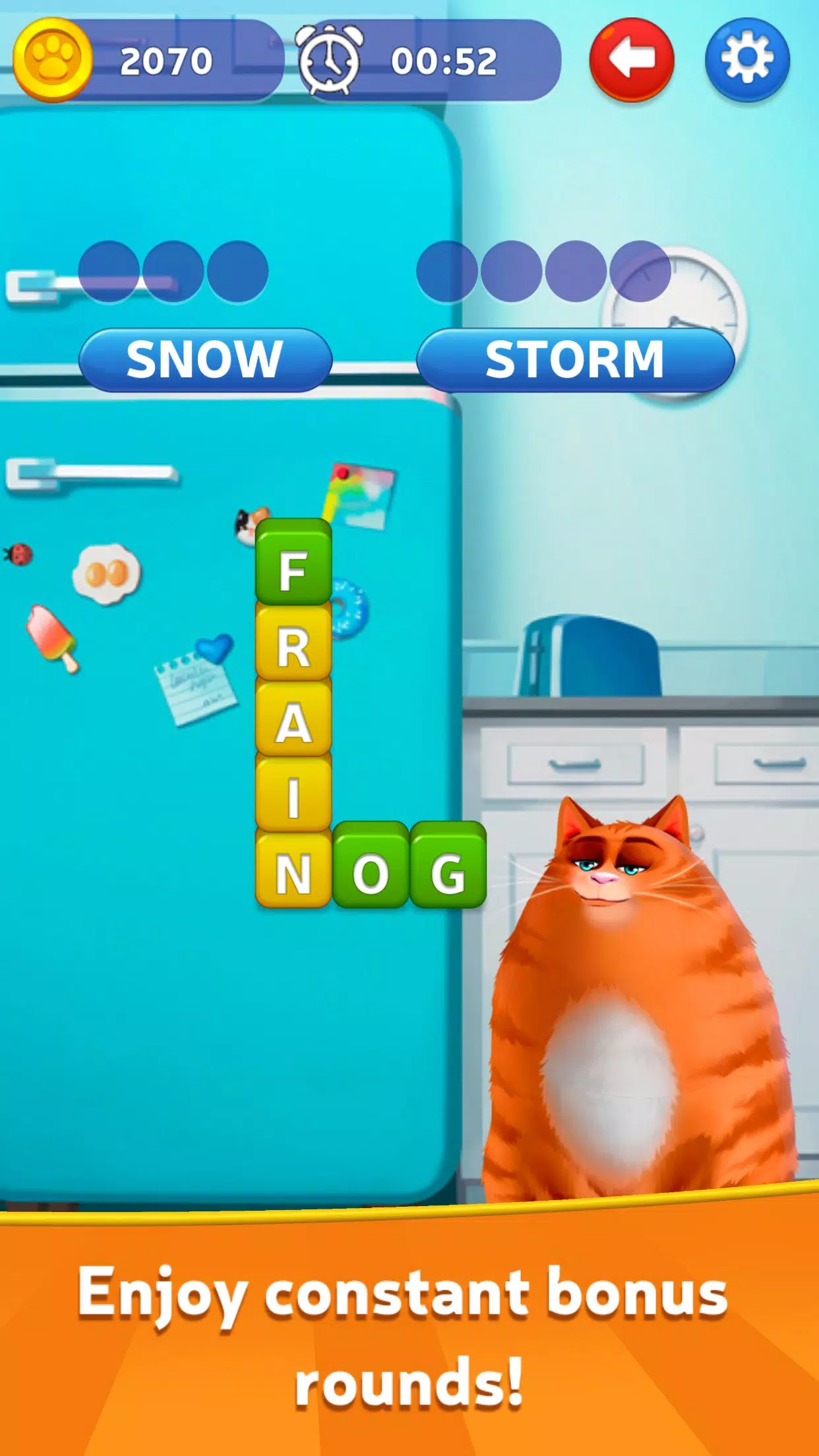 Kitty Scramble: jogos palavras Captura de tela 3