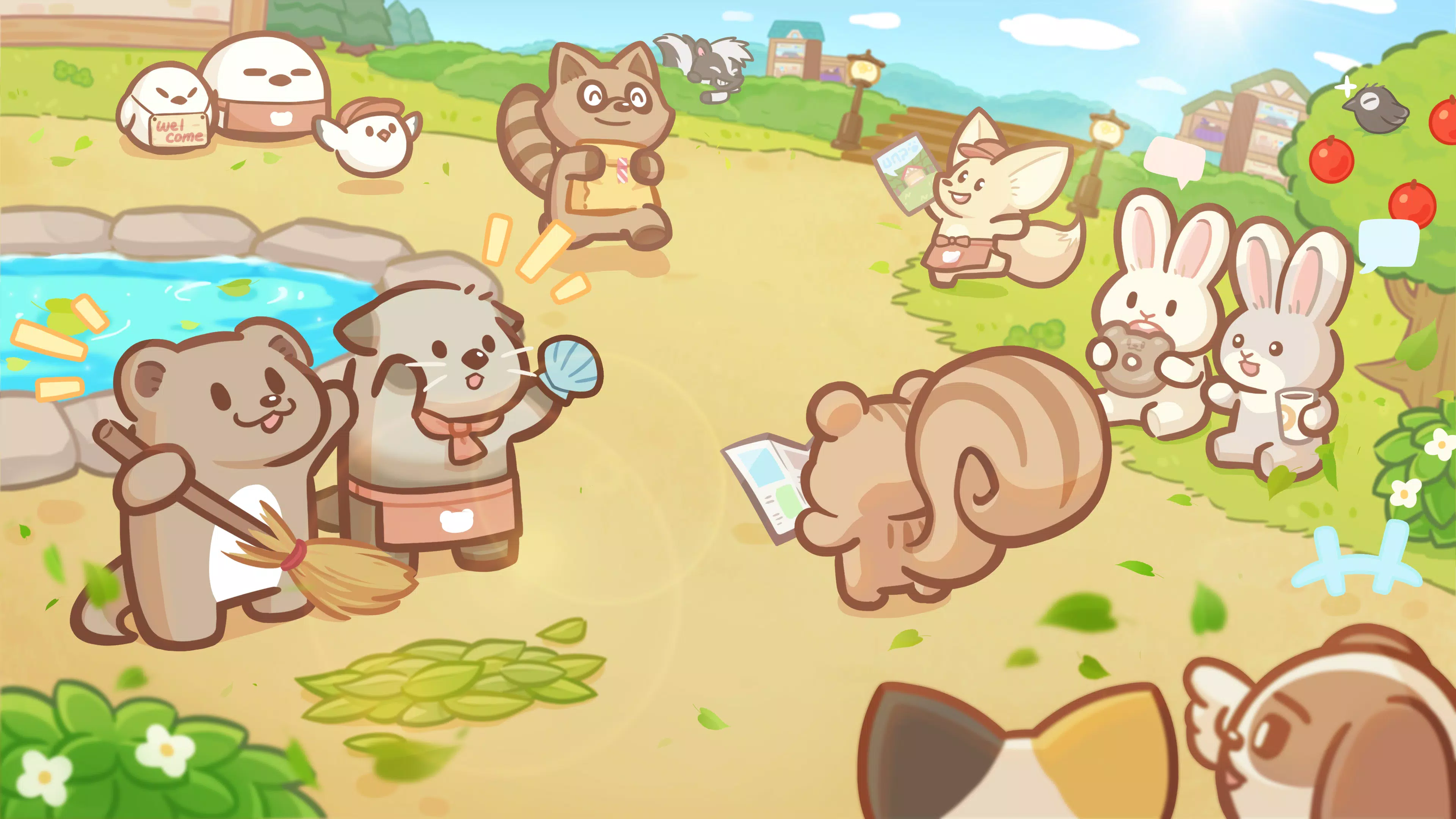 Welcome! Otter Town: cute game Captura de tela 1