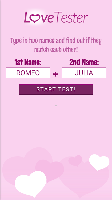 Love Tester - Find Real Love Zrzut ekranu 1