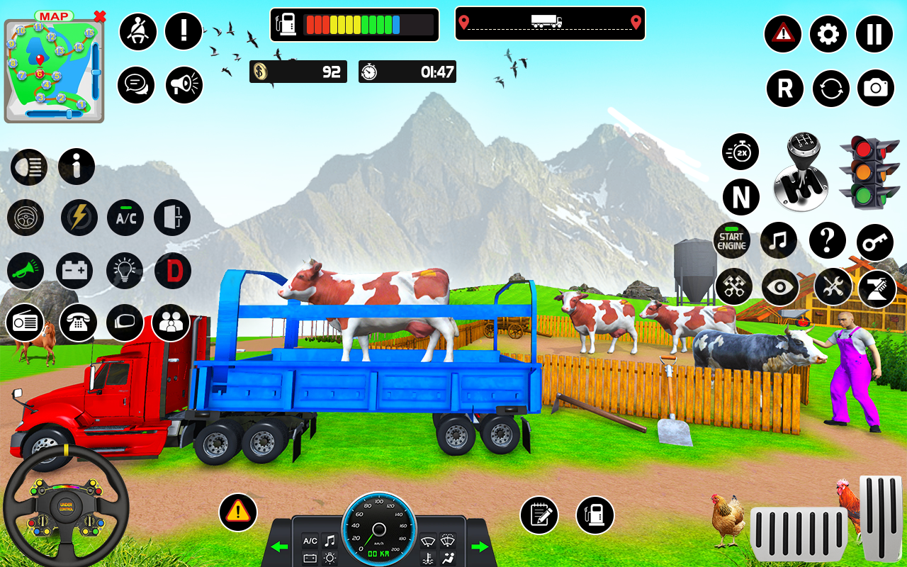 Animals Transport: Truck Games স্ক্রিনশট 1