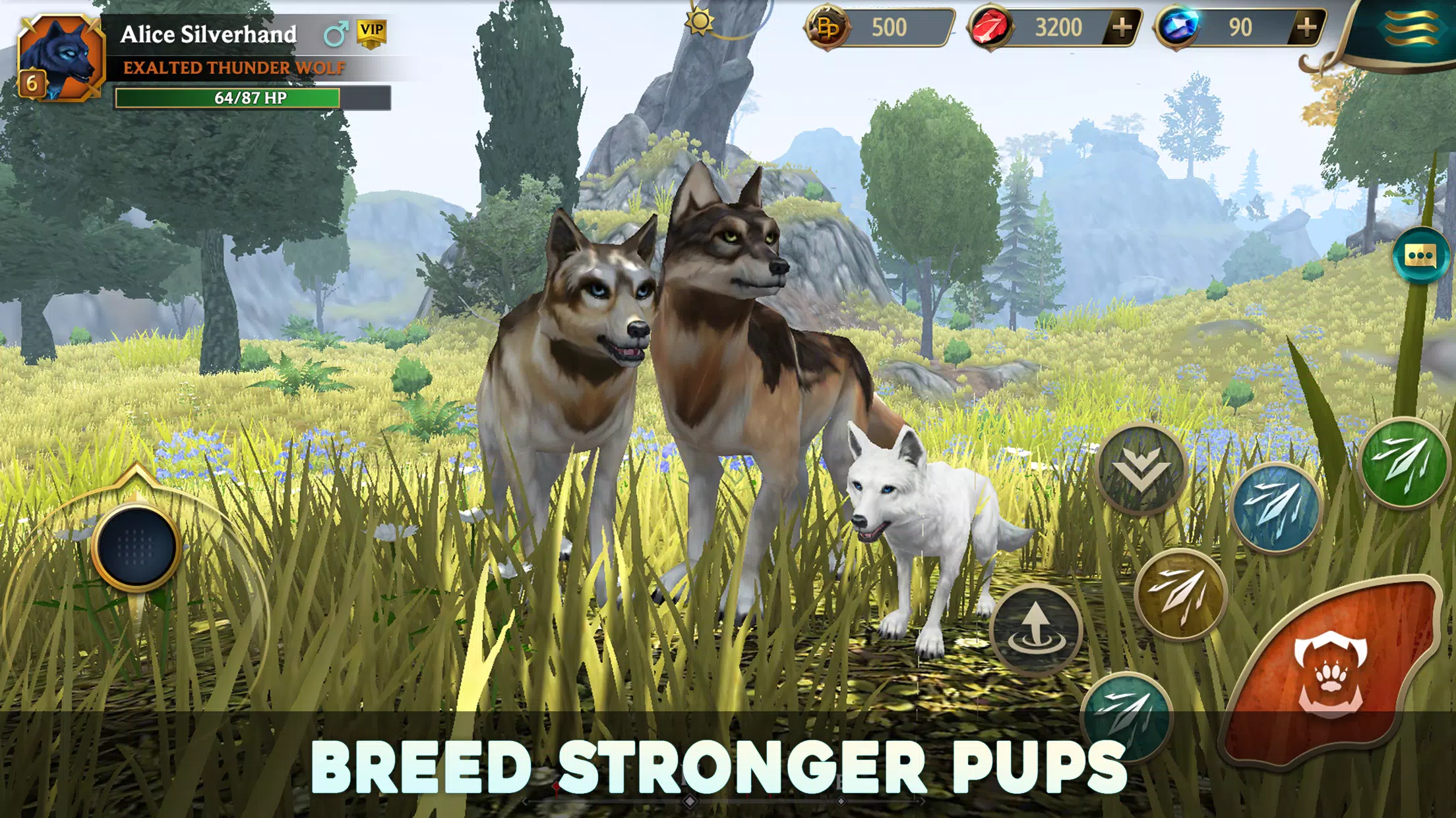 Wolf Tales - Wild Animal Sim Captura de pantalla 1