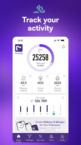 #walk15 – Useful Steps App স্ক্রিনশট 1
