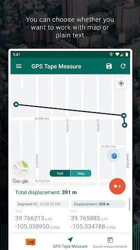 My GPS Tape Measure Screenshot 2