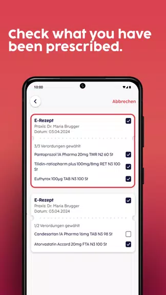 gesund.de - E-Prescription App Tangkapan skrin 3