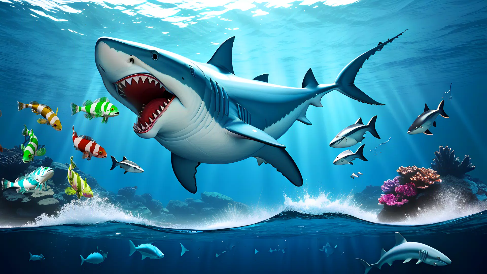 Shark Attack Games Offline Captura de pantalla 3