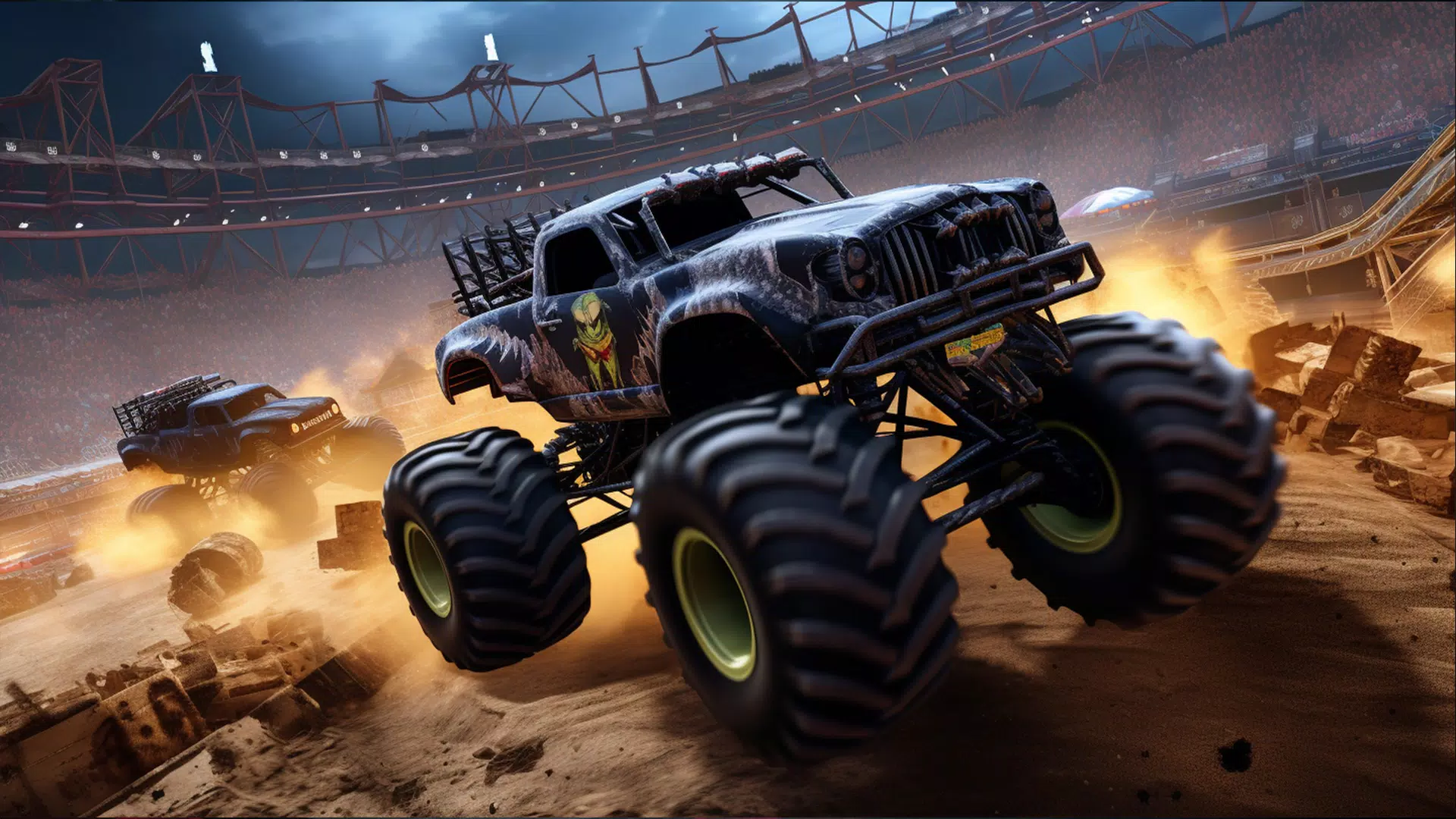 Crazy Monster Truck Games ภาพหน้าจอ 2