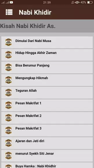 Biografi & Kisah Nabi Khidir Screenshot 1