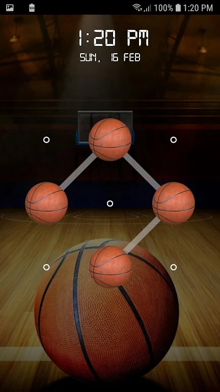 Basketball Screen Lock Pattern應用截圖第3張