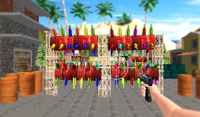 FPS Gun: Bottle Shooting Game Capture d'écran 4