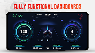 GPS Speedometer OBD2 Dashboard Screenshot 1