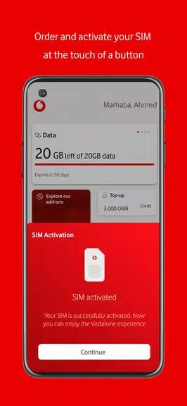 My Vodafone Oman Zrzut ekranu 4