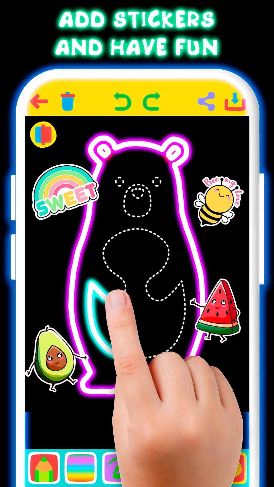 Schermata Drawing For Kids - Glow Draw 4